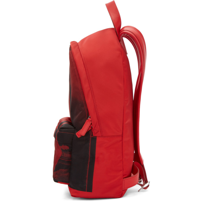 GIVENCHY Red Bambi Print Small Backpack Bag ModeSens