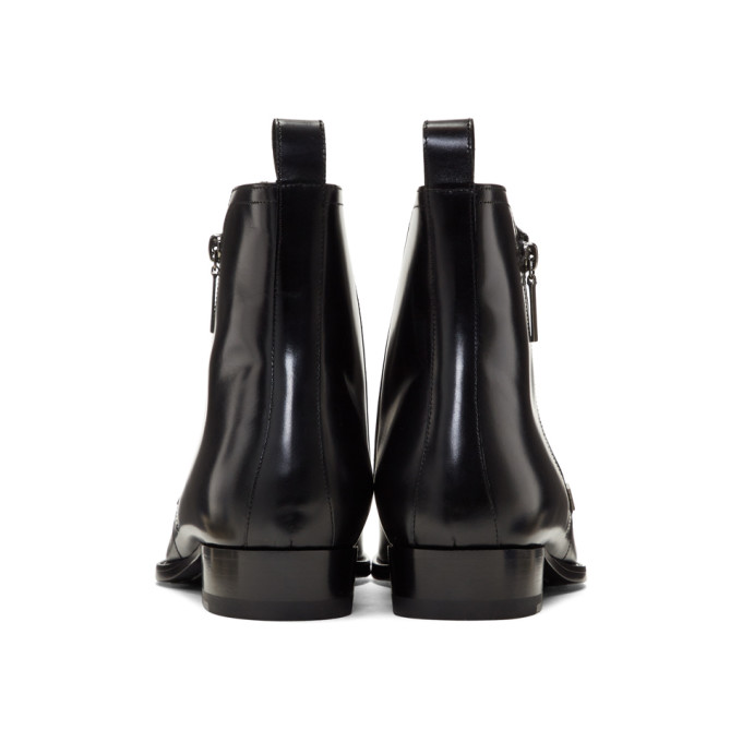 saint laurent wyatt zip boots