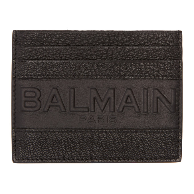 BALMAIN Black Logo Card Holder