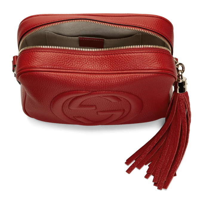 gucci soho disco textured leather shoulder bag