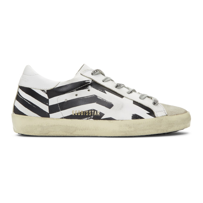 golden goose white flag superstar sneakers