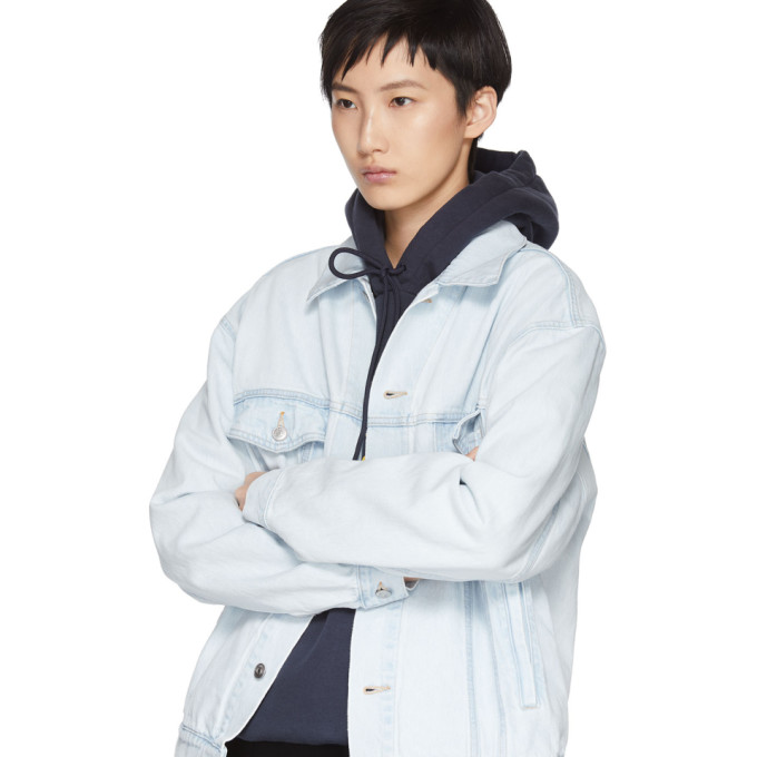 巴黎世家Balenciaga蓝色牛仔Embossed Logo