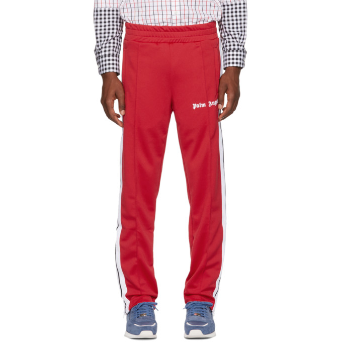 PALM ANGELS PALM ANGELS RED CLASSIC TRACK PANTS
