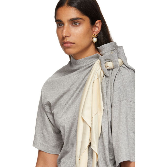 Y/PROJECT Y/PROJECT GREY SCARF T-SHIRT