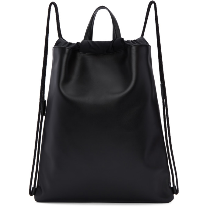 GUCCI Ghost Drawstring Leather Backpack - None, Black | ModeSens