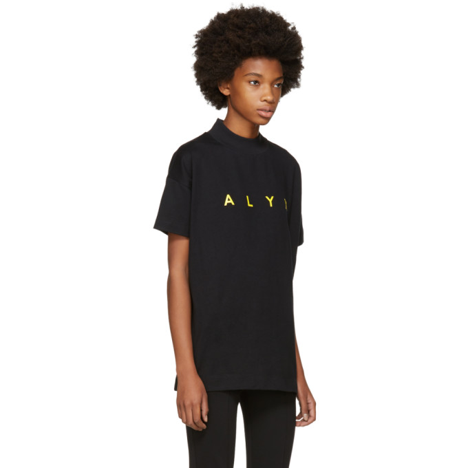 Download ALYX Ssense Exclusive Black Logo Mock Neck T-Shirt | ModeSens