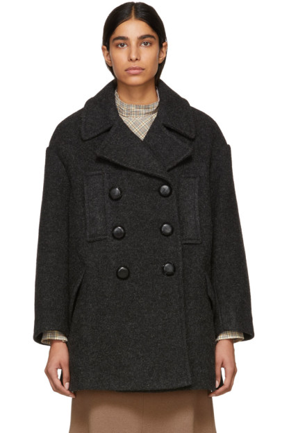 Isabel Marant - Grey Wool Enola Coat