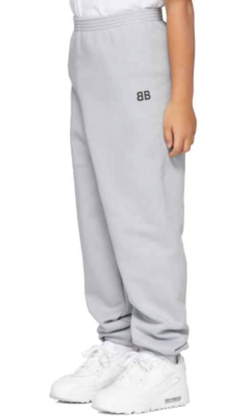 Balenciaga Kids - Grey 'BB' Lounge Pants