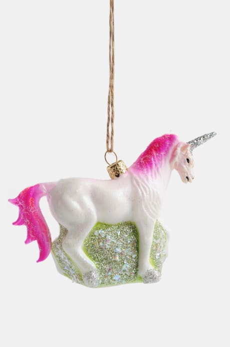 Trouva: Pink Glittery Unicorn Decoration
