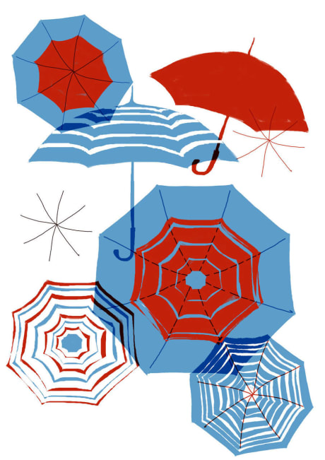 Trouva: Francesca Iannaccone Umbrellas A2 Framed Print