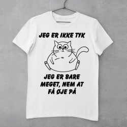 Jeg er ikke tyk, jeg er bare meget nem at få øje på - strygemærke