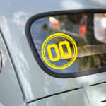 Nummercirkel sticker