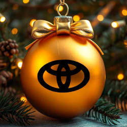 Toyota juleklistermærker til julekugle