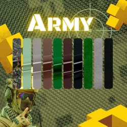ARMY strygestof pakke (10 forskellige ark)