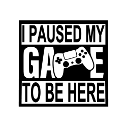 I paused my game (square) - strygemærke