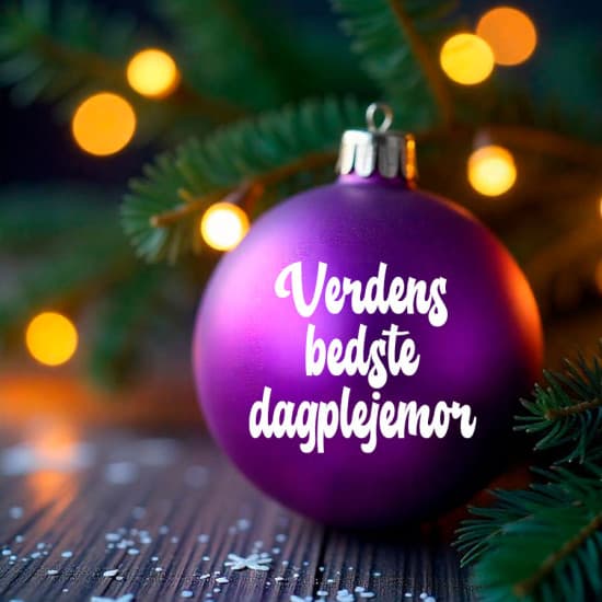 Verdens bedste... (indsæt selv) til julekugle