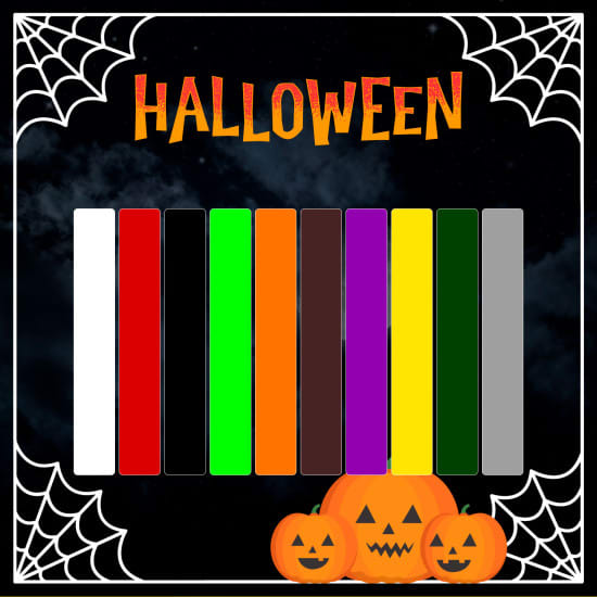 HALLOWEEN  strygestof pakke (10 forskellige ark)