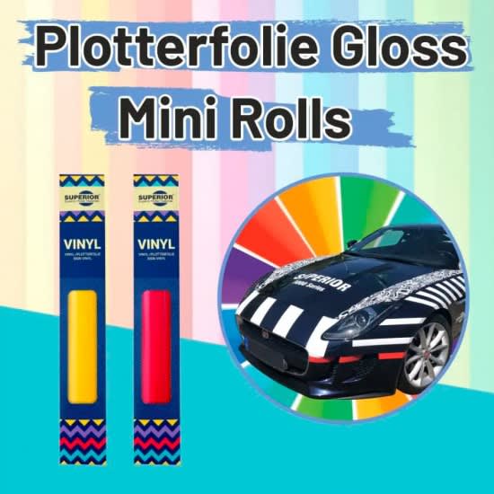SUPERIOR 8000 Gloss skilte vinyl minirulle