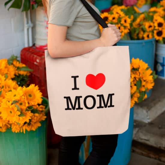 I HEART MOM - Mors dag strygemærke