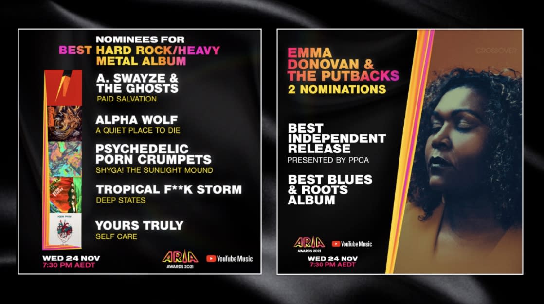 Emma Donovan and the Putbacks, Alpha Wolf, Shane Nicholson nominated for ARIA Awards