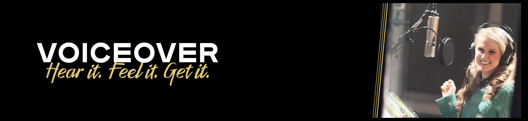 Voiceover banner