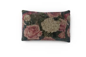 Midnight Garden Rose Cushion