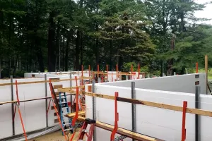 ICF Prepped for Concrete