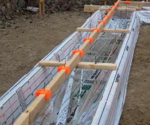 Forms for Footings and Reusing Materials