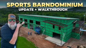  This Barndominium Has a Basketball Full Court INSIDE – Sports Barndominium Update 