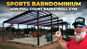  We Built a Sports Barndominium with Steel Construction 