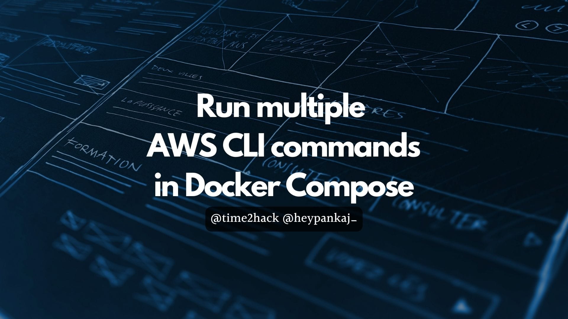 Run multiple AWS CLI commands in Docker Compose