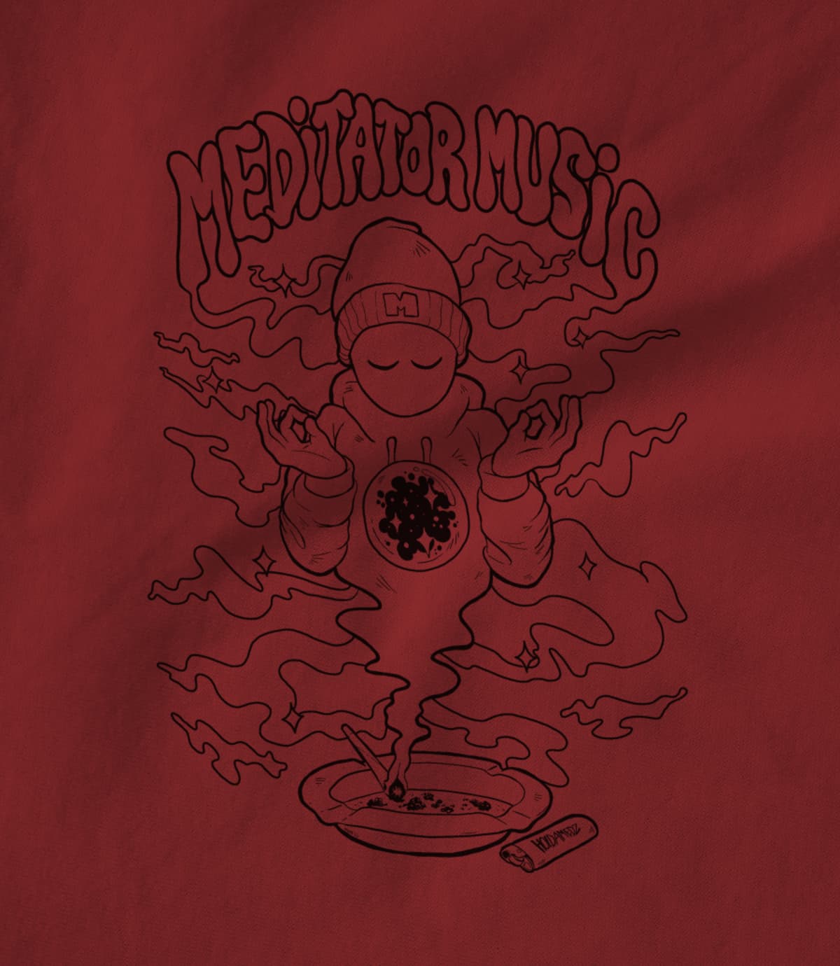 Meditator music medi smoke tee  1 1641940849