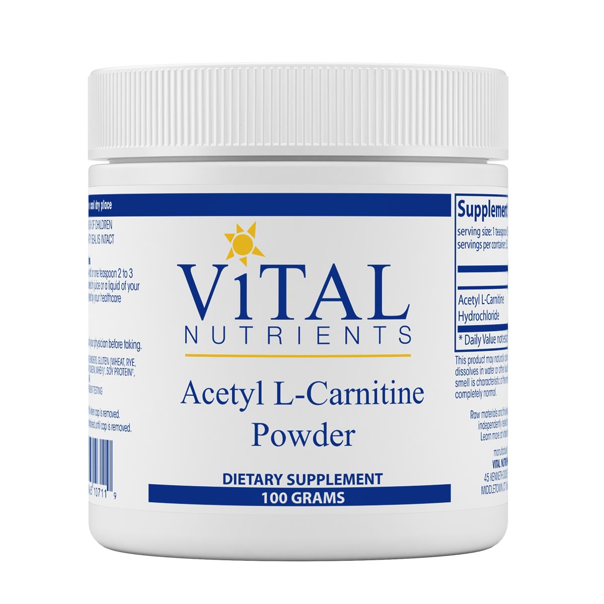 Acetyl L Carnitine Powder 100 Grams Acetyl L Carnitine Supplement