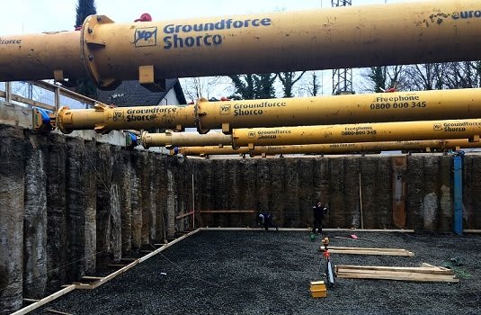 Groundforce Abstützungen bieten sichere und reibungslose Baugrubensicherungen für private Bauvorhaben