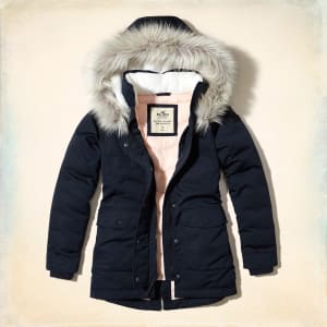 hollister down anorak