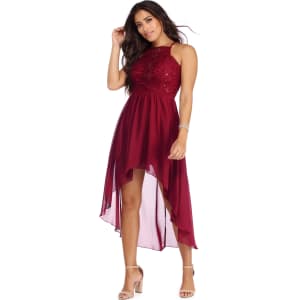 High Low Chiffon Dress
