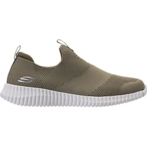 skechers slip on mens green