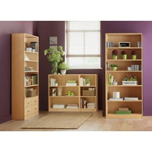 Home Maine 2 Shelf Half Width Bookcase Beech Effect From Argos