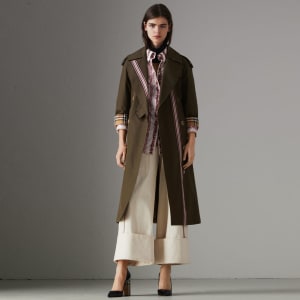 green burberry trench coat