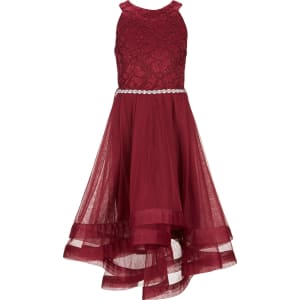 dillards maroon dress