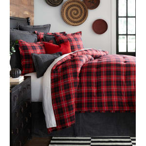 Cremieux Cameron Buffalo Plaid Flannel Comforter Mini Set From