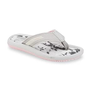 Rider Sandals Girl's Dunas Iv Gray/Pink Thong Sandal, Size: 11 - (Toddler/Youth)