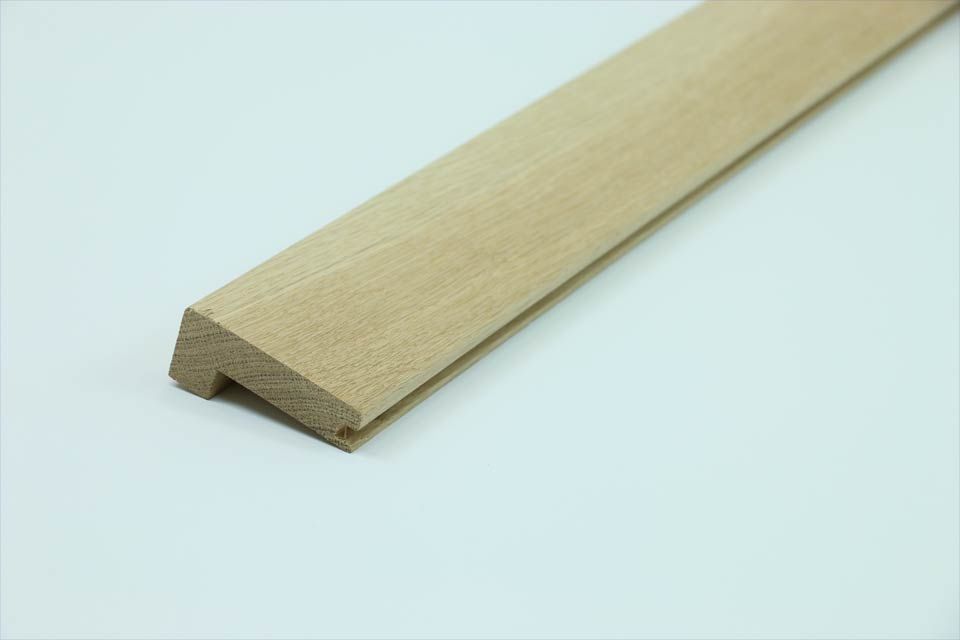 Angled Stair Edging Oak Unfinished 25mm By 60mm 1000mm