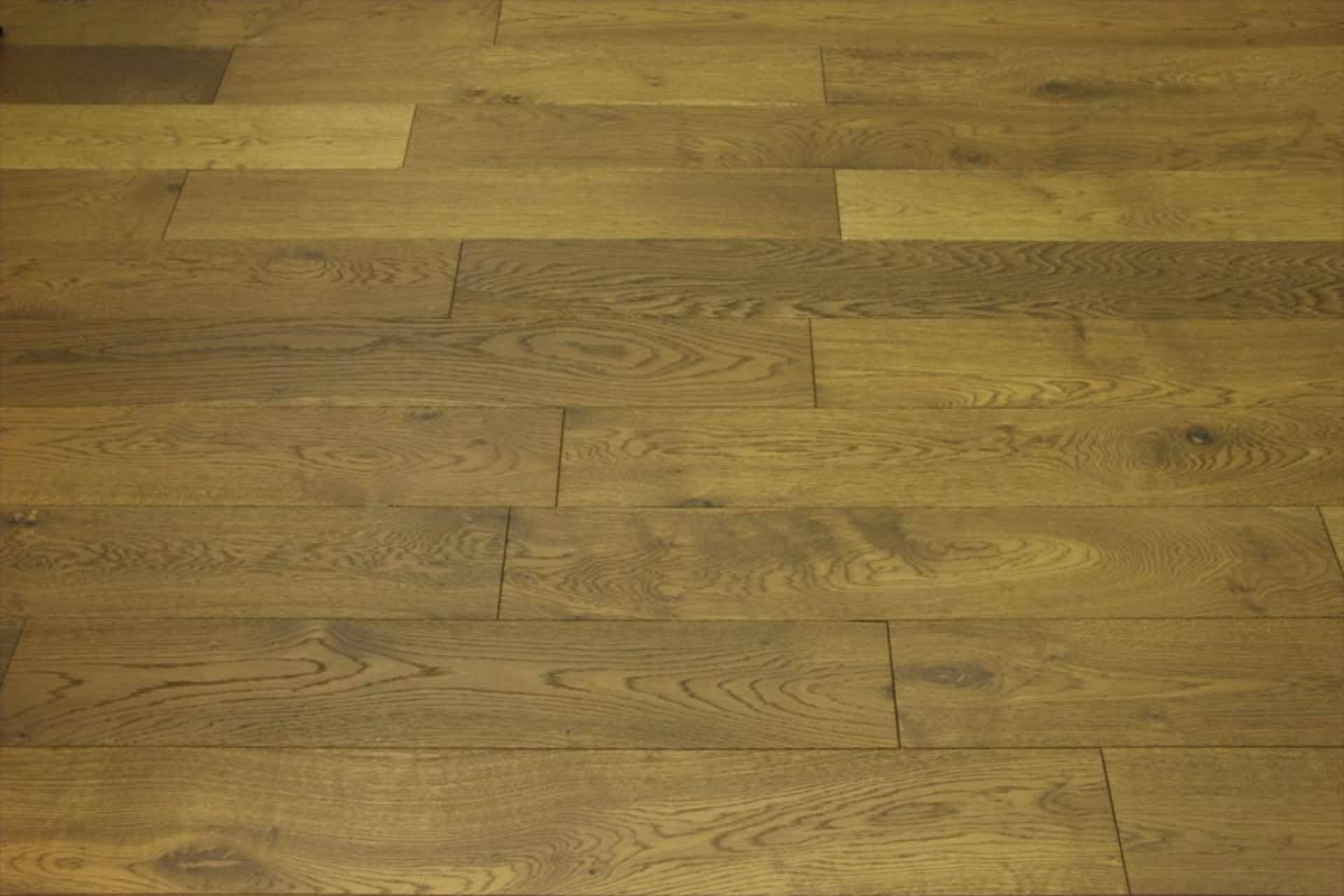 Natural Engineered Flooring Oak Smoked Brushed UV Oiled 20/5mm By 180mm