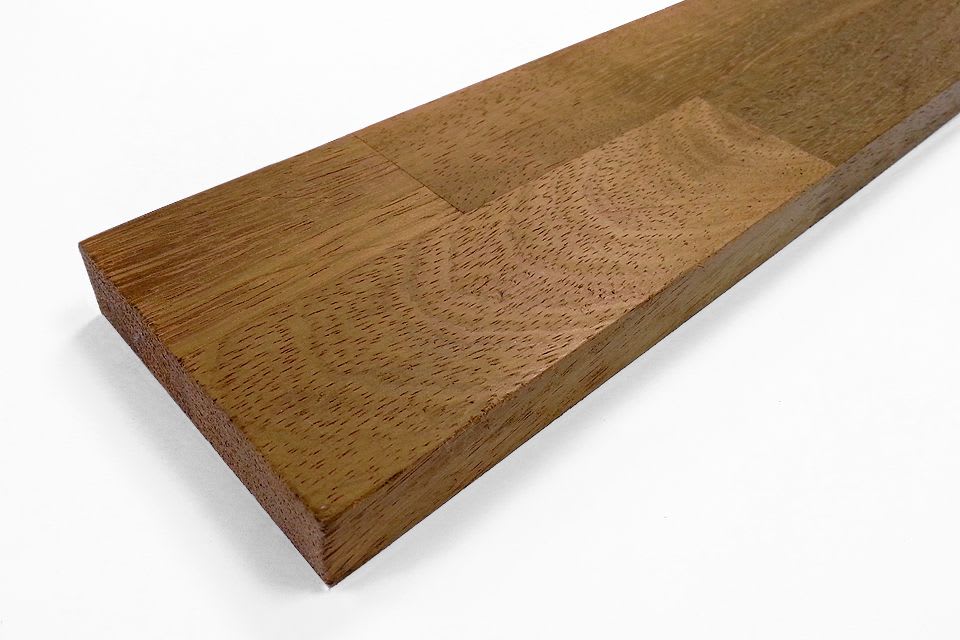 Premium Iroko Kitchen Worktop Upstand 18mm by 80mm by 3000mm