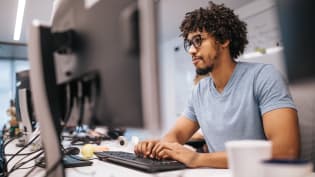 Man at computer