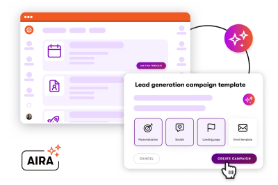 AIRA in Xperience by Kentico generating and launching digital campaigns with low-code visual tools