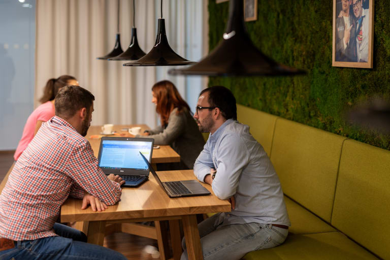 Group of people in a Kentico office