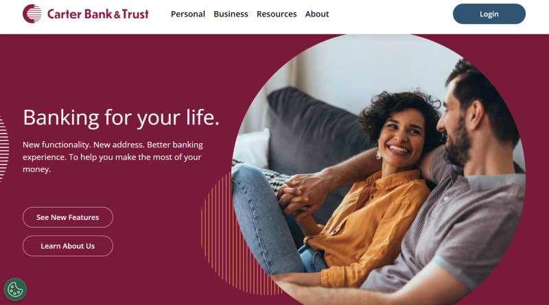 Carter Bank & Trust homepage