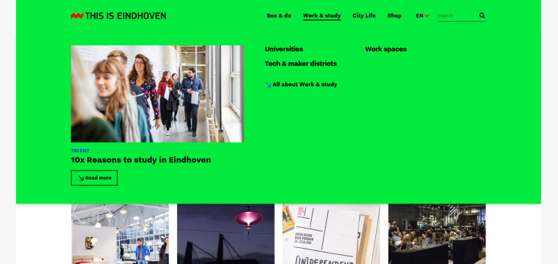 thisiseindhoven.com Work and Study page